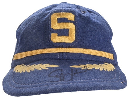 1969 Skip Lockwood Game Used & Signed Spring Training Seattle Pilots Hat (JT Sports & JSA)